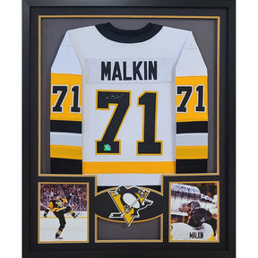 Evgeni Malkin Framed Jersey Autographed Signed Pittsburgh Penguins COA