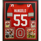 Nick Mangold Signed Framed Jersey JSA Autographed Ohio State