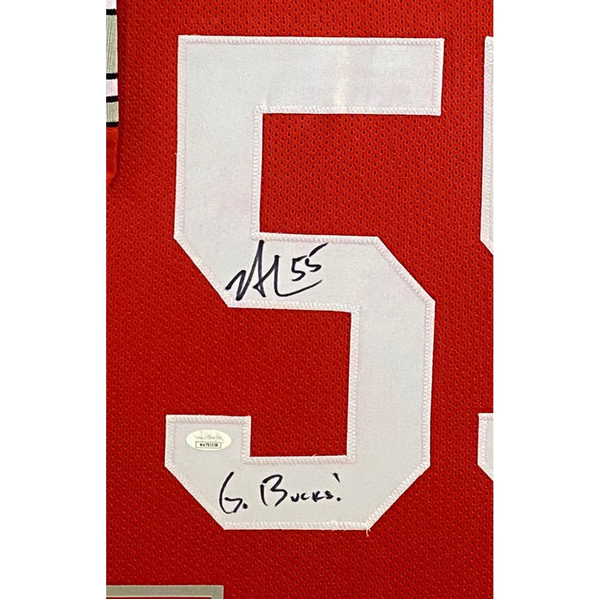 Nick Mangold Signed Framed Jersey JSA Autographed Ohio State
