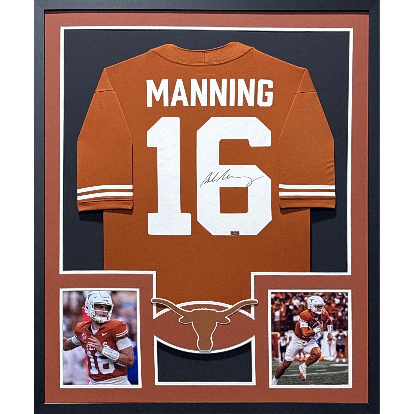 Arch Manning Framed Signed Texas Jersey Panini COA Autographed