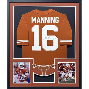 Arch Manning Framed Signed Texas Jersey Panini COA Autographed