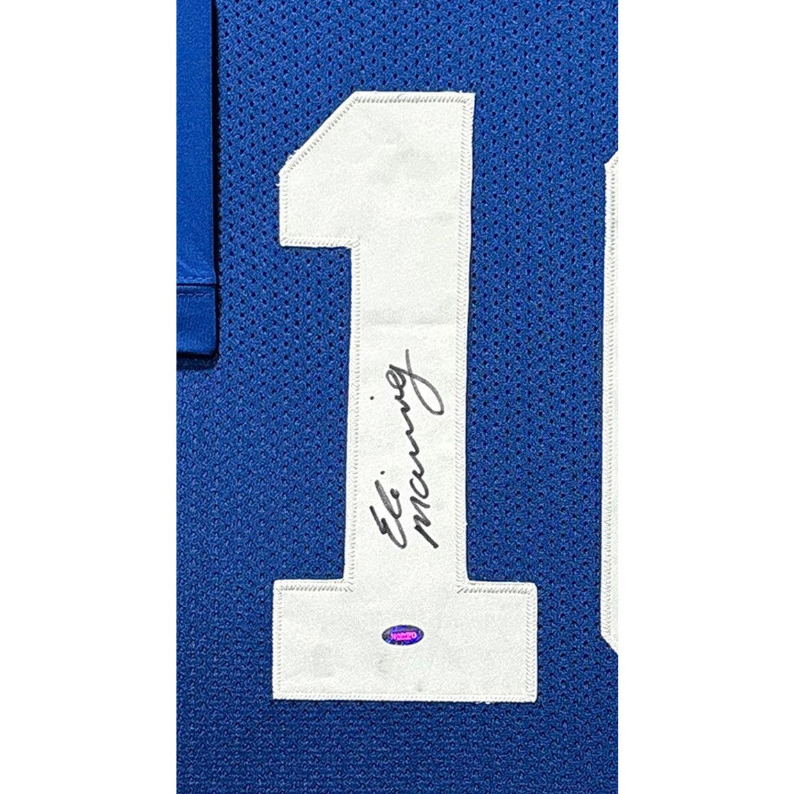 Eli Manning Framed Signed Blue Jersey MM COA Autographed New York Giants