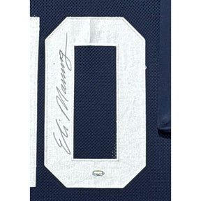 Eli Manning Framed Signed Steiner Navy Jersey Autographed Ole Miss