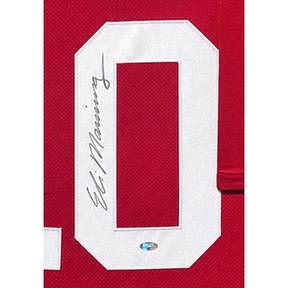 Eli Manning Framed Signed Steiner Red Jersey Autographed Ole Miss