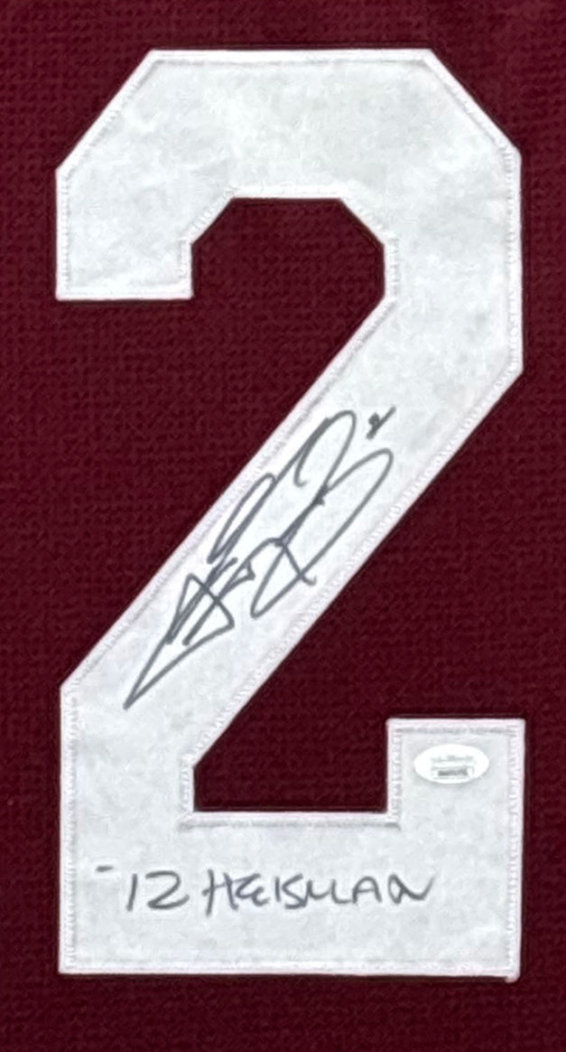 Johnny Manziel Signed Framed Jersey JSAutographed Texas A&M NS