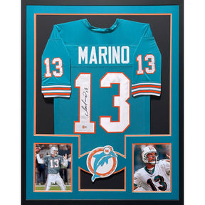 Dan Marino Framed Jersey Beckett Autographed Signed Miami Dolphins Pitt HOF