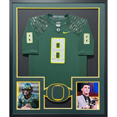 Marcus Mariotta Framed Signed Jersey Beckett Autographed Oregon Heisman IH