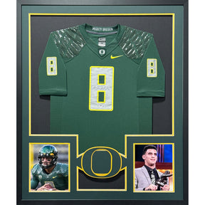 Marcus Mariotta Framed Signed Jersey Beckett Autographed Oregon Heisman IH