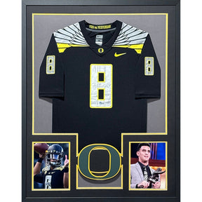 Marcus Mariotta Framed Signed Black Jersey Beckett Autographed Oregon