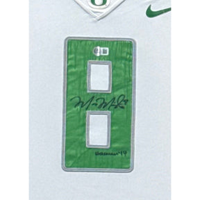 Marcus Mariotta Framed Signed White Jersey Beckett Autographed Oregon