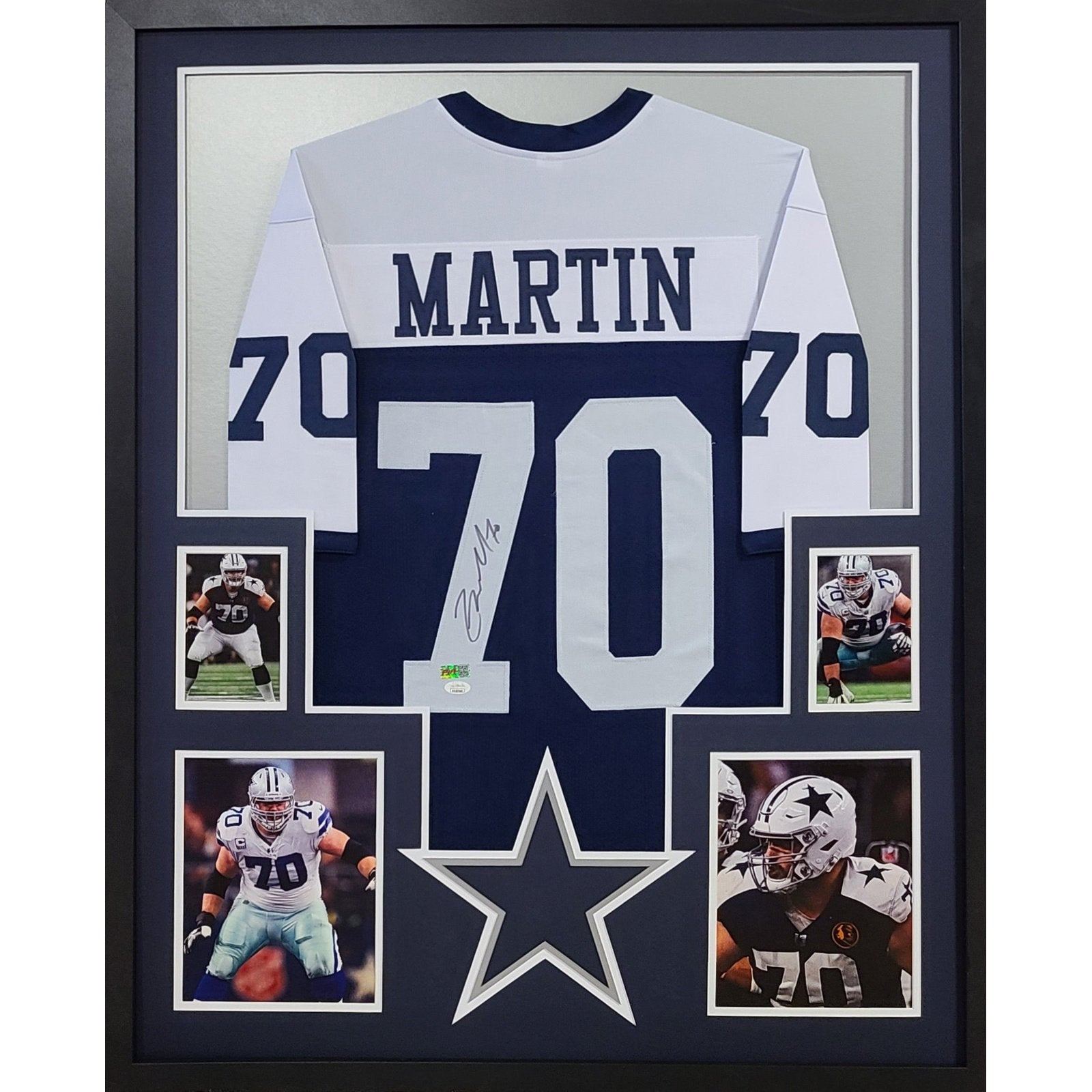 Zack Martin Signed Framed Jersey JSA Autographed Dallas Cowboys