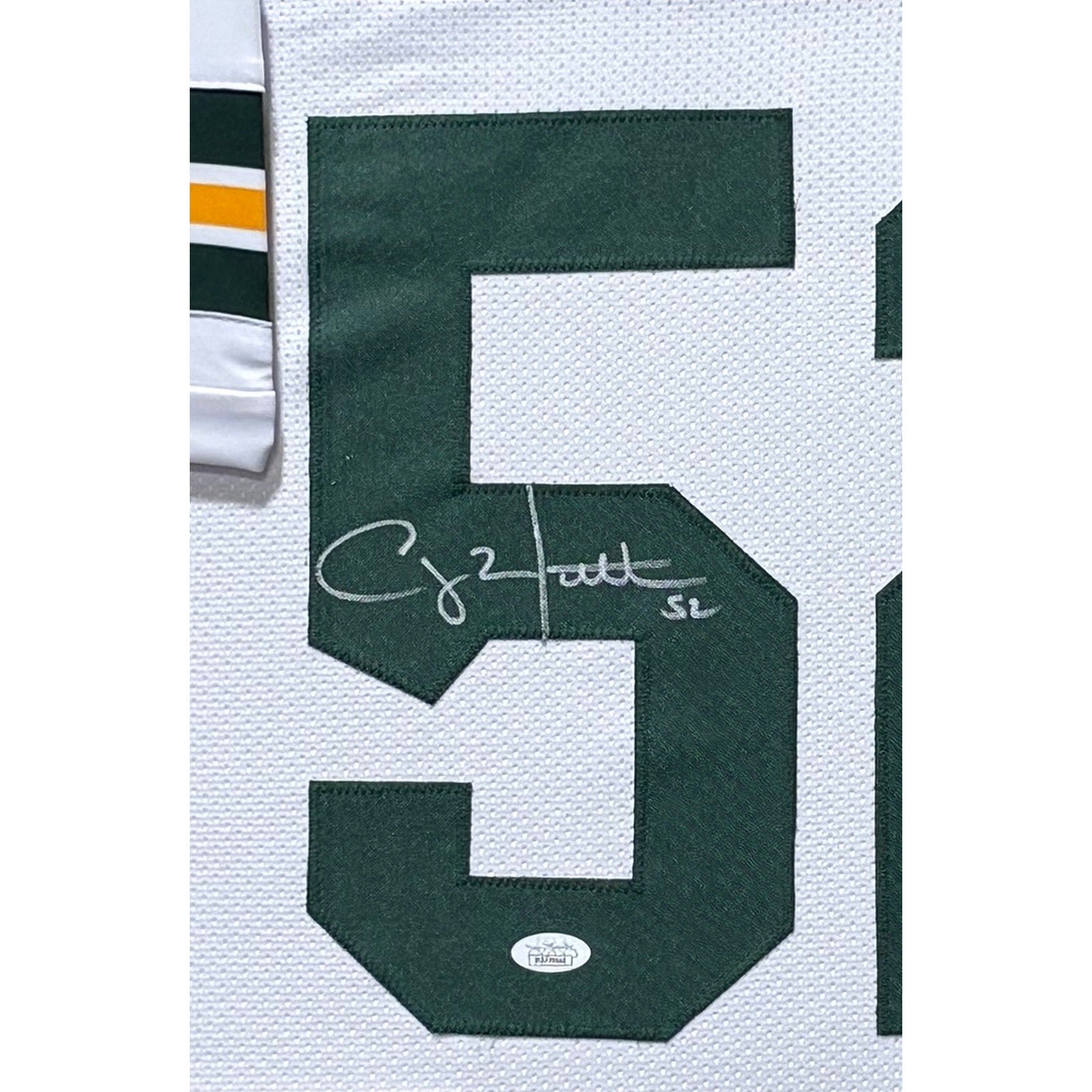 Clay Matthews Framed Signed White Jersey JSA Autographed Packers