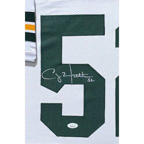 Clay Matthews Framed Signed White Jersey JSA Autographed Packers