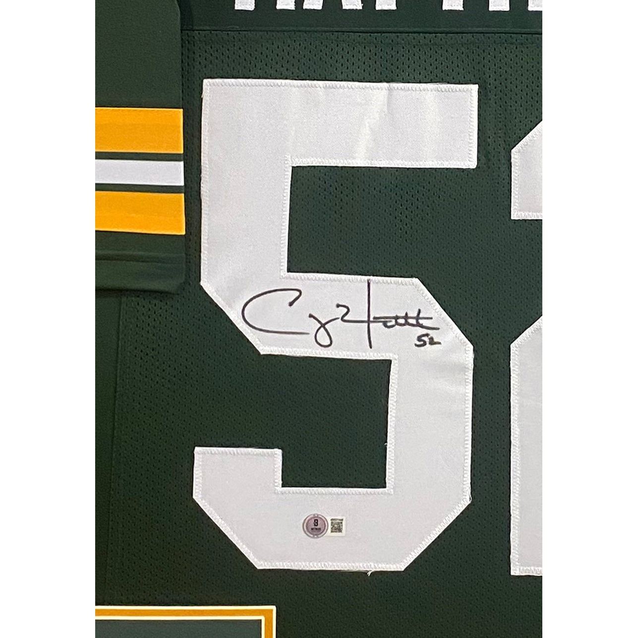 Clay Matthews Framed Signed Jersey Beckett Autographed Packers