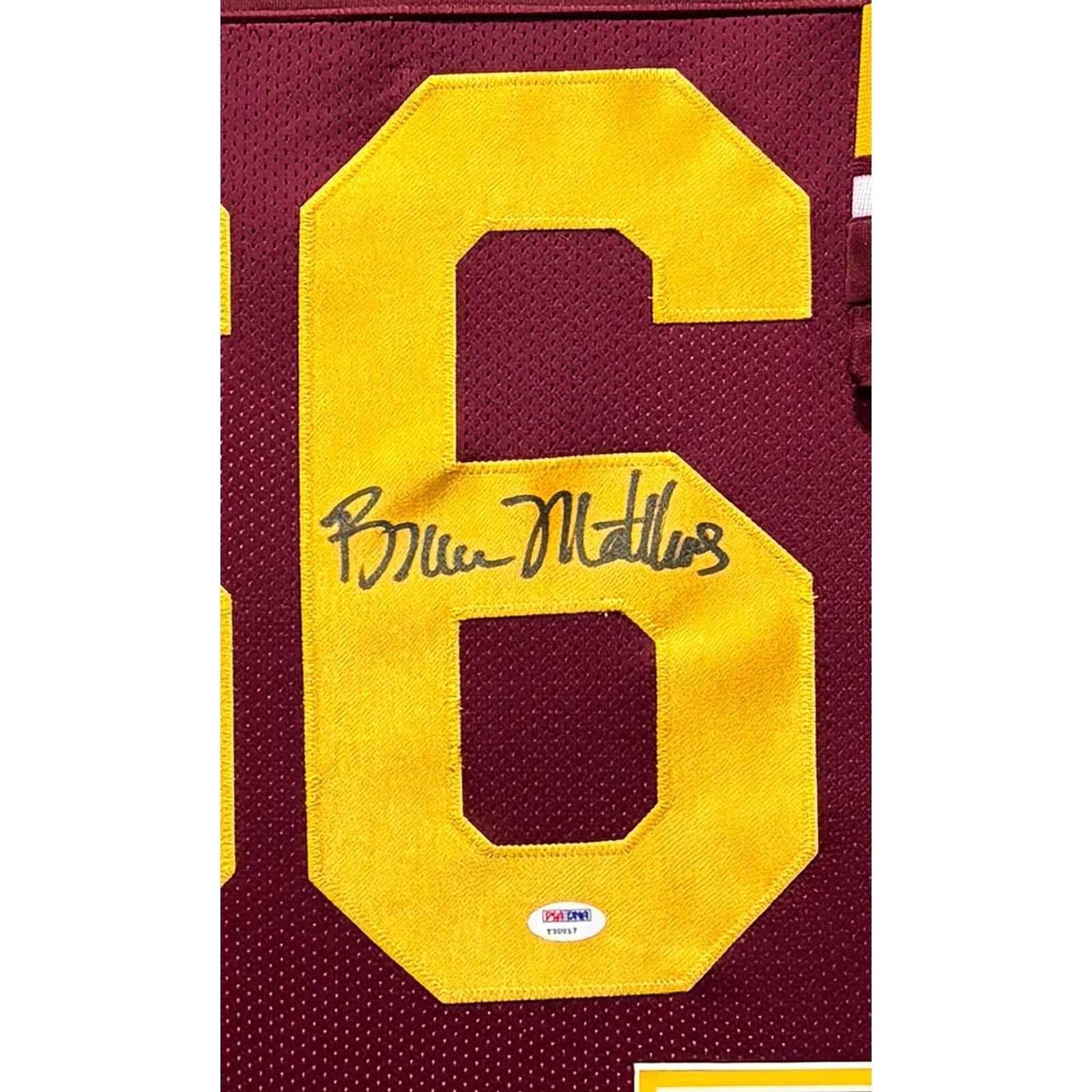 Bruce Matthews Framed Jersey PSA/DNA Autographed Signed USC