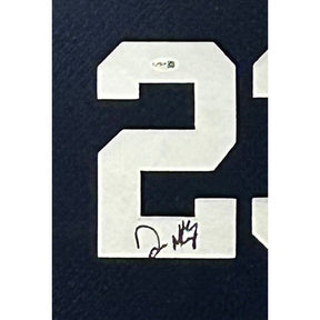 Don Mattingly Framed Navy Jersey JSA Autographed Signed Yankees