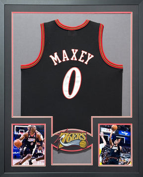 Tyrese Maxey Signed Framed Jersey PSA/DNA Autographed Philadelphia 76ers