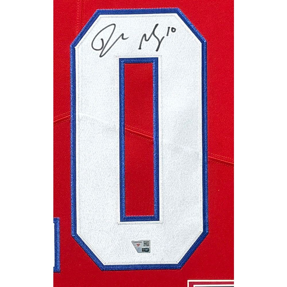 Drake Maye Framed Jersey Fanatics Autographed Signed New England Patriots