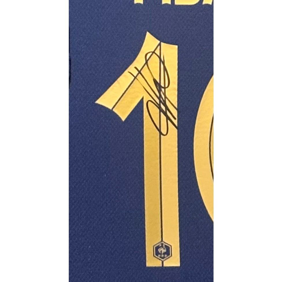 Kylian Mbappe Framed Signed Jersey Autographed France Icons COA