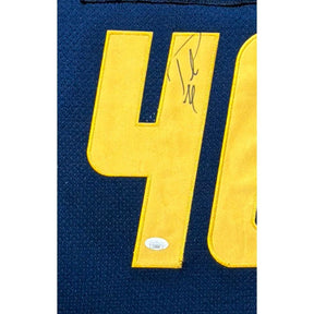 Pat McAfee Signed Framed Jersey JSA Autographed West Virginia WVU