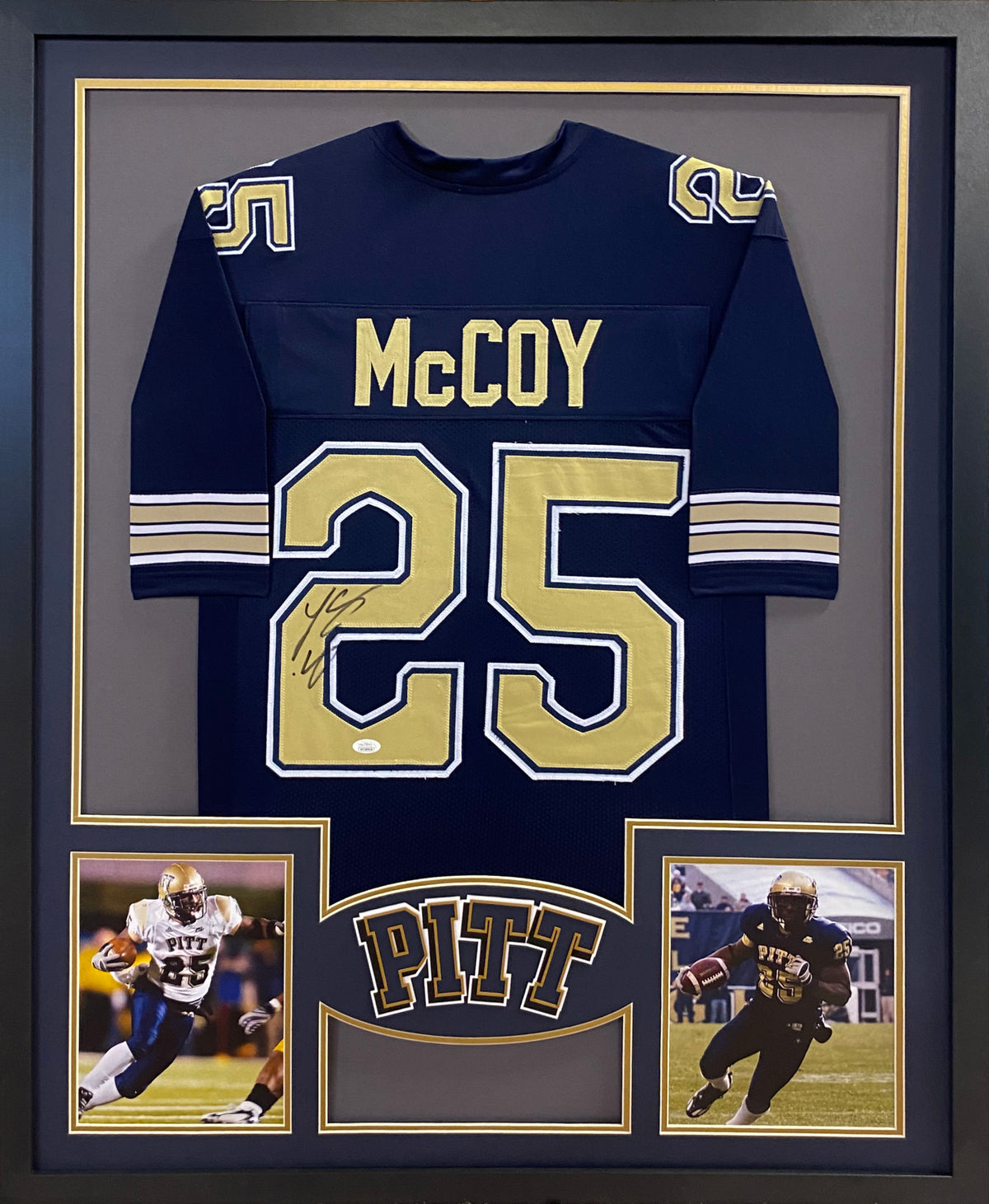 LeSean McCoy Framed Jersey JSA Autographed Signed Pitt Panthers Eagles