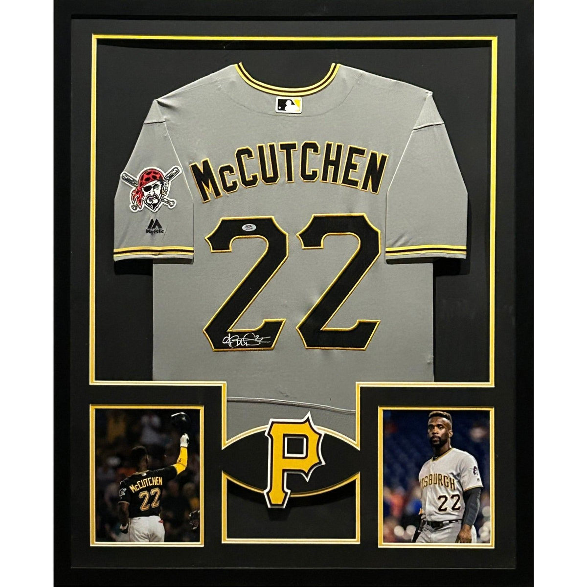 Andrew McCutchen Signed Framed Jersey PSA/DNA Autographed Pirates