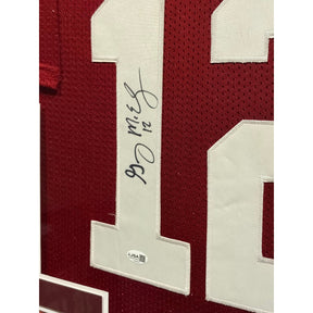 Greg McElroy Signed Framed Jersey JSA COA Autographed Alabama
