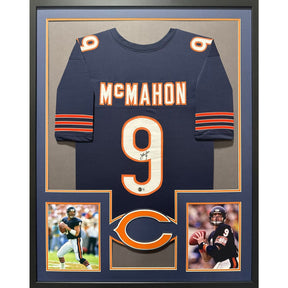 Jim McMahon Framed Signed Jersey Beckett Autographed Chicago Bears