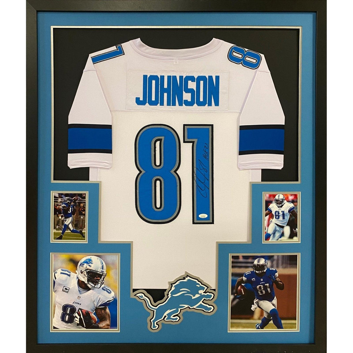 Framed Detroit Lions Calvin Johnson Autographed Signed, 41% OFF