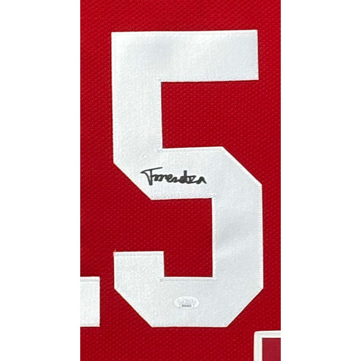 Fernando Mendoza Framed Signed Jersey JSA Autographed Signed Indiana