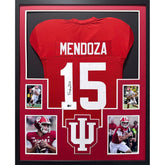 Fernando Mendoza Framed Signed Jersey JSA Autographed Signed Indiana PC
