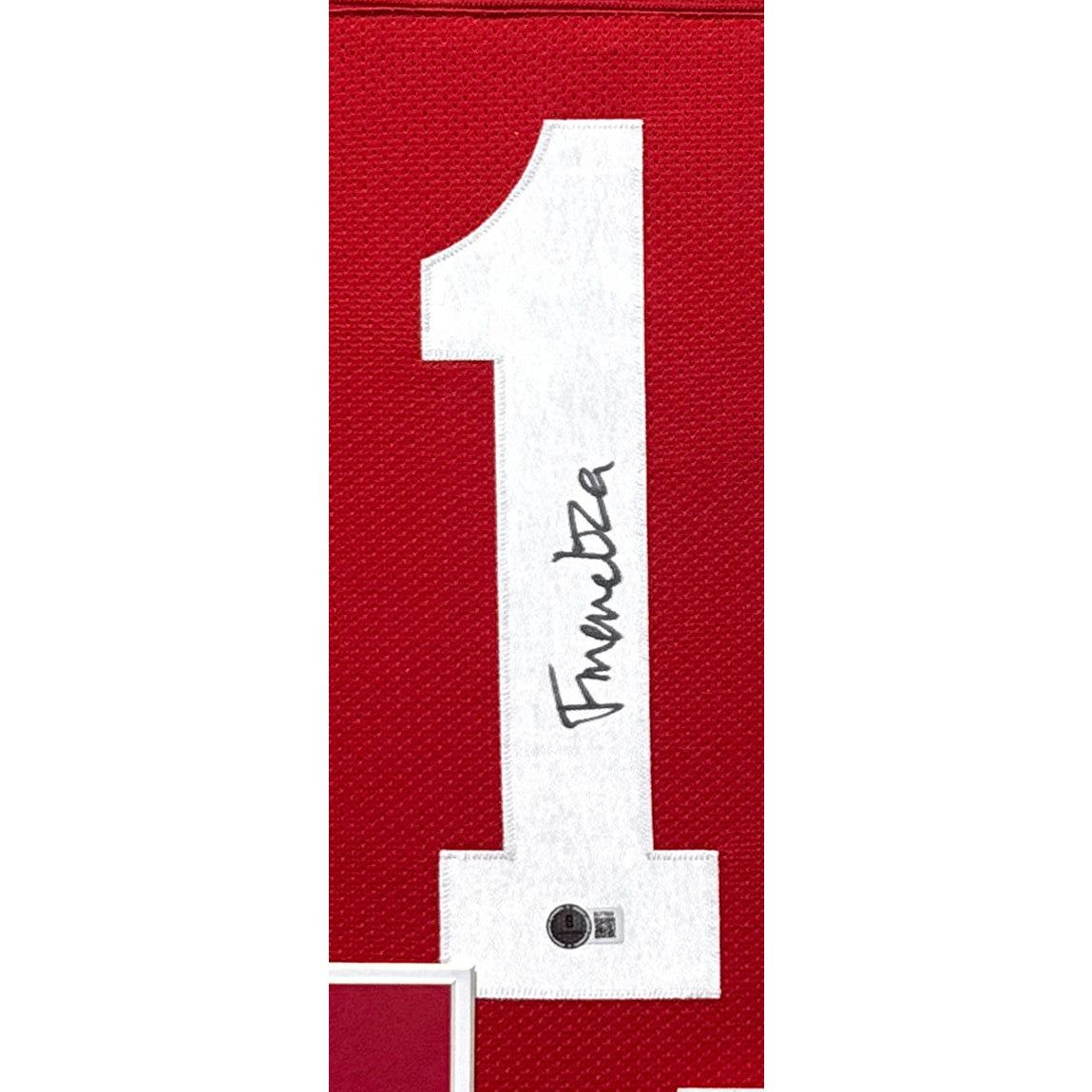 Fernando Mendoza Framed Signed Jersey JSA Autographed Signed Indiana PC