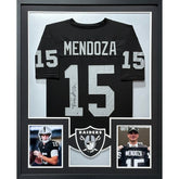 Fernando Mendoza Framed Signed Jersey Beckett Autographed Signed Raiders