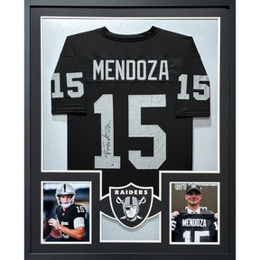 Fernando Mendoza Framed Signed Jersey Beckett Autographed Signed Raiders