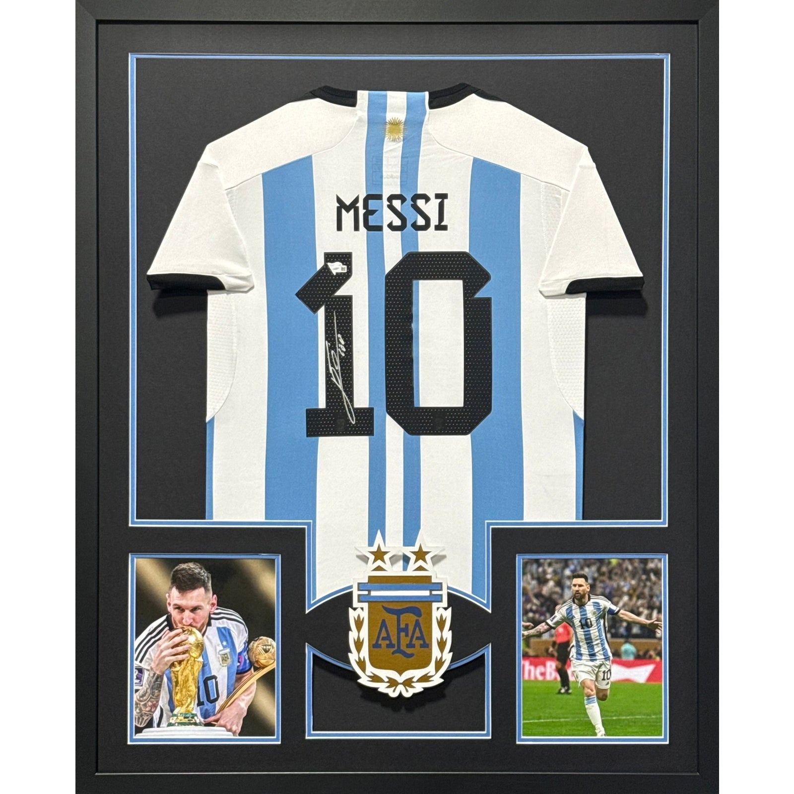 Lionel Messi Framed Argentina Jersey Fanatics COA Autographed Signed