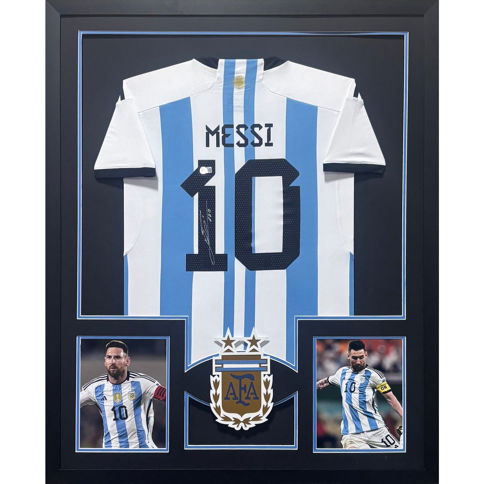 Lionel Messi Framed Argentina Jersey Beckett COA Autographed Signed BAS4
