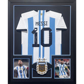 Lionel Messi Framed Argentina Jersey Beckett COA Autographed Signed BAS4
