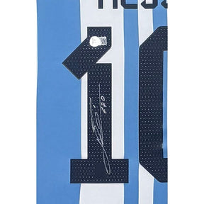 Lionel Messi Framed Argentina Jersey Beckett COA Autographed Signed BAS4