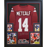 D.K. Metcalf Framed Jersey JSA COA Autographed Signed Ole Miss DK 4P