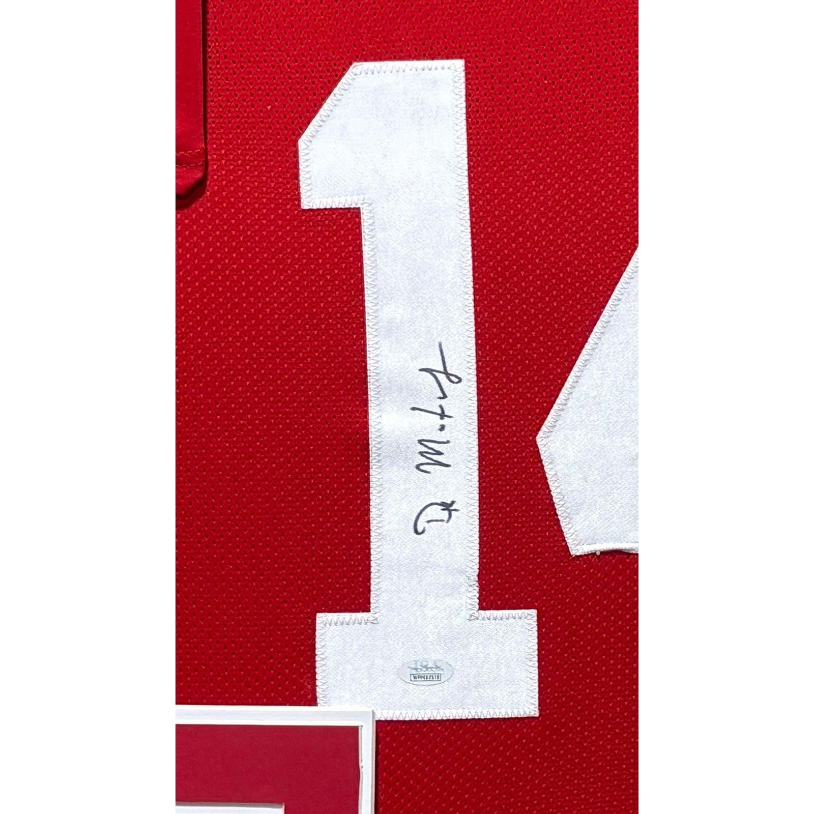 D.K. Metcalf Framed Red Jersey JSA COA Autographed Signed Ole Miss DK