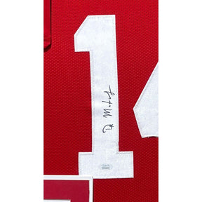 D.K. Metcalf Framed Red Jersey JSA COA Autographed Signed Ole Miss DK