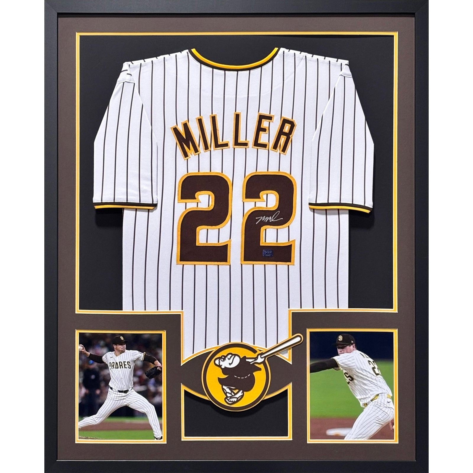Mason Miller Framed Jersey Prova COA Autographed Signed San Diego Padres