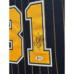 Reggie Miller Framed Signed Indiana Pacers Jersey Beckett Autographed