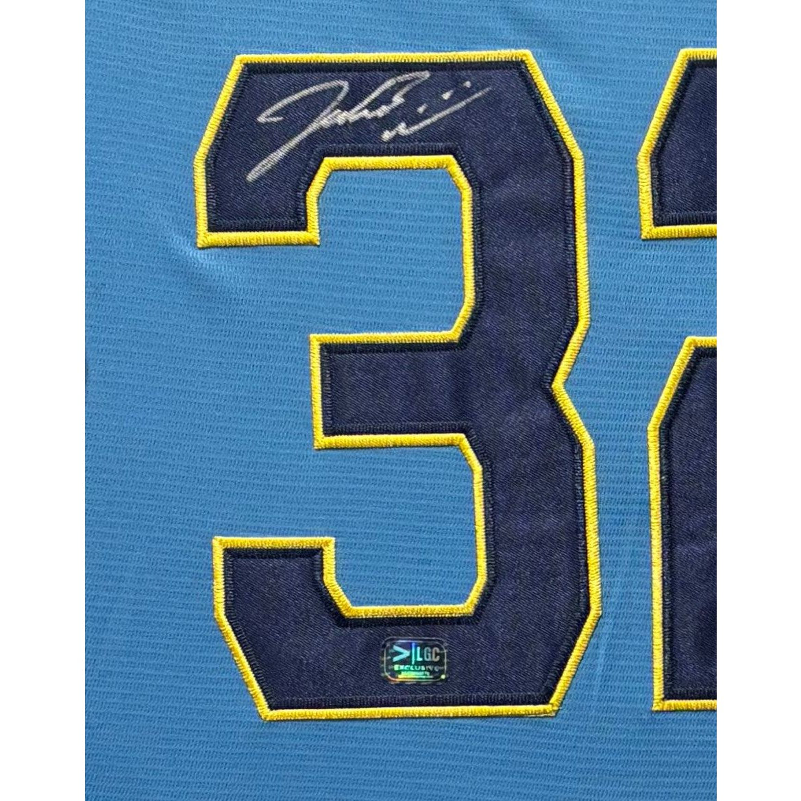 Jacob Misiorowski Framed Signed Blue Jersey PROVA COA Autographed Brewers