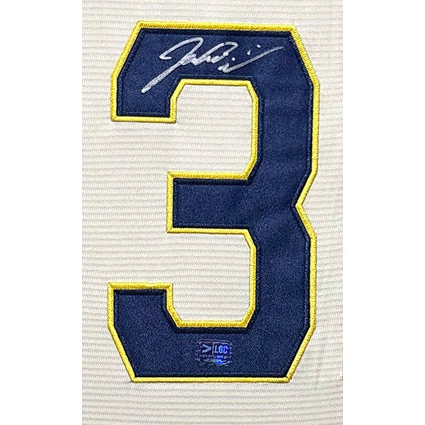 Jacob Misiorowski Framed Signed Cream Jersey PROVA COA Autographed Brewers