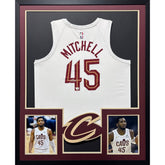 Donovan Mitchell Framed Signed Jersey Fanatics Cavaliers Autographed