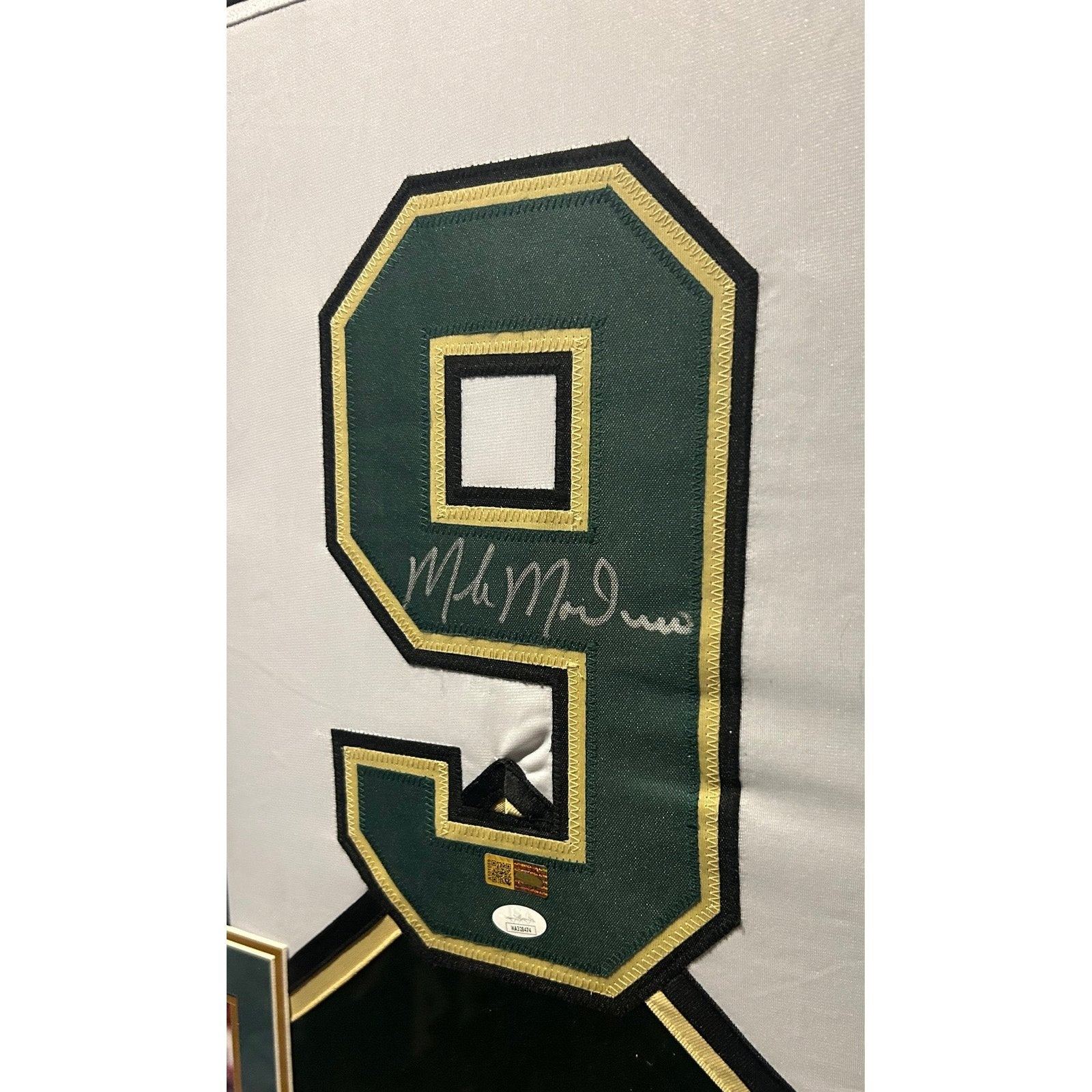 Mike Modano Framed Signed Jersey JSA COA Autographed Dallas North Stars