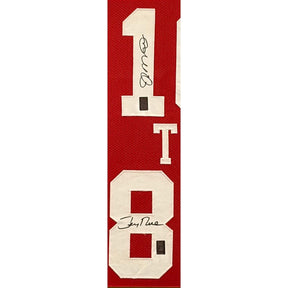 Joe Montana & Jerry Rice Framed Signed Jersey San Francisco 49ers COA