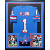 Warren Moon Framed Signed Jersey MOON COA Autographed Houston Oilers