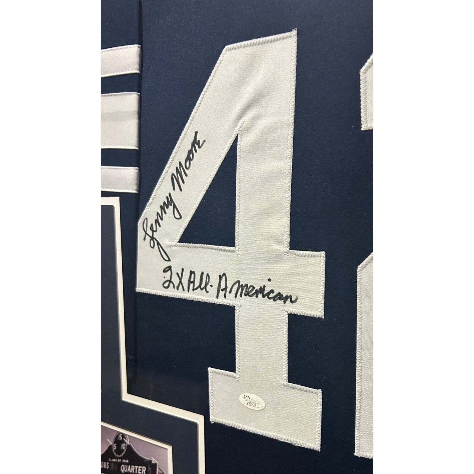 Lenny Moore Signed Framed Jersey JSA Autographed Penn State Colts